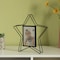 Fabulaxe Modern Star Shape Black Metal Decor Photo Frame for Tabletop Display, 4 x 6 QI004498.BK.L - alternate 3